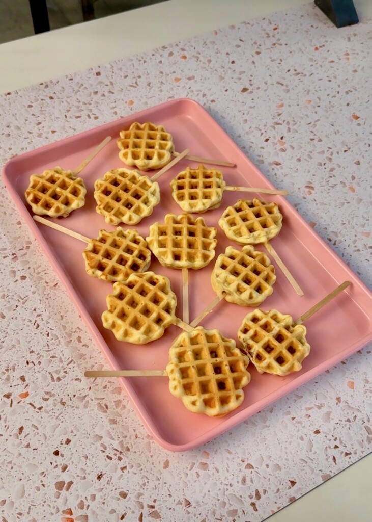 mini waffle sticks